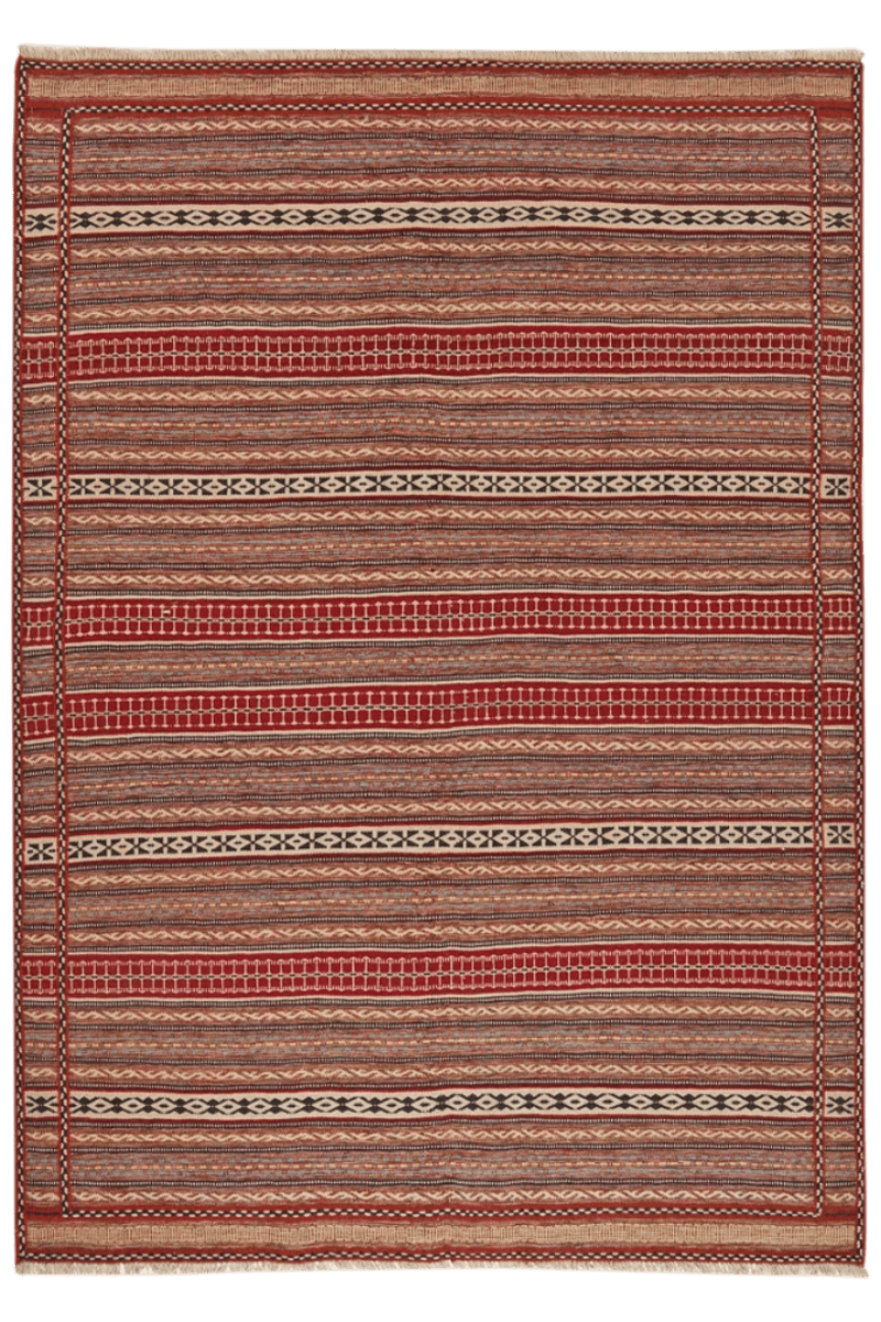 Kelim Kordi — Handmade, 172x246 cm, Multicolor, 100% Virgin Wool | Main view