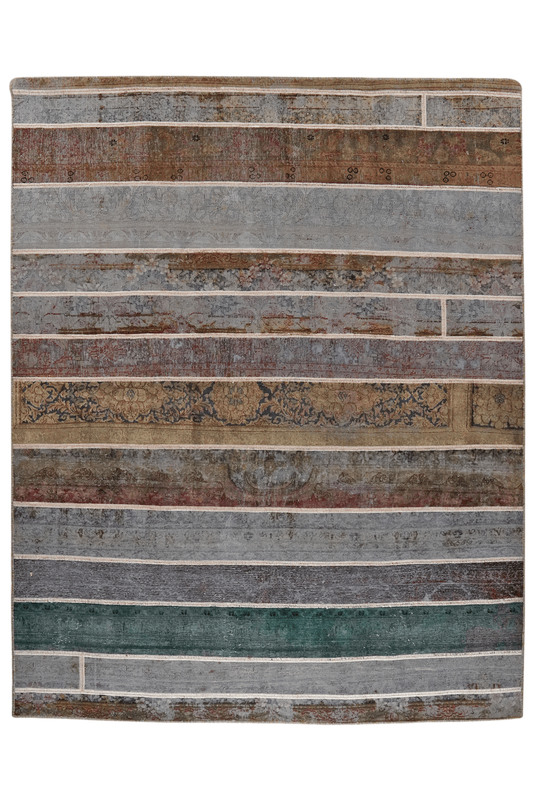 Vintage — Hand-knotted, 220x280 cm, Blue, 100% Virgin Wool | Main view