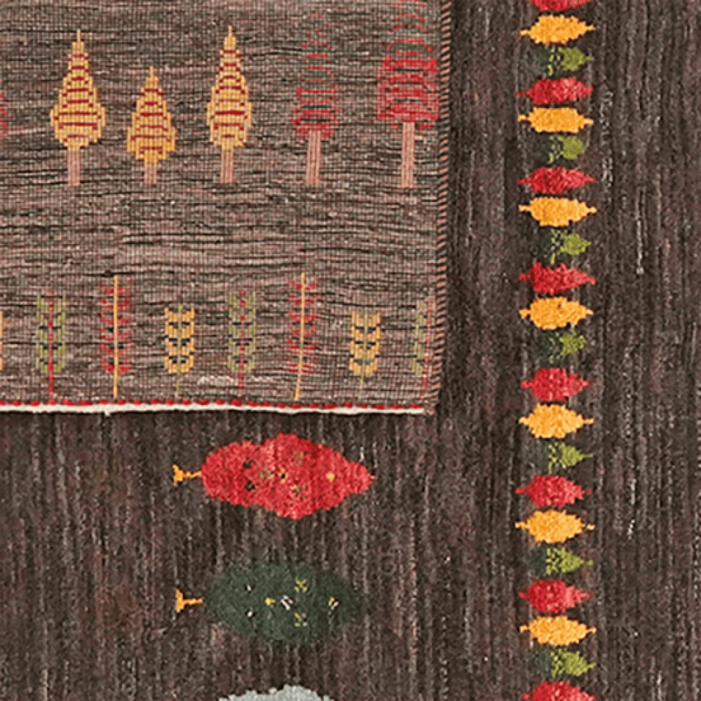 Gabbeh Sonnat — Hand-knotted, 155x204 cm, Brown, 100% Virgin Wool | View 6
