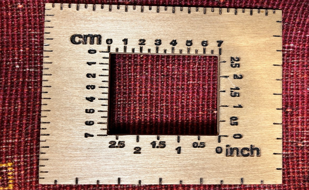 Rizbaf — Hand-knotted, 149x192 cm, Red, 100% Virgin Wool | View 11