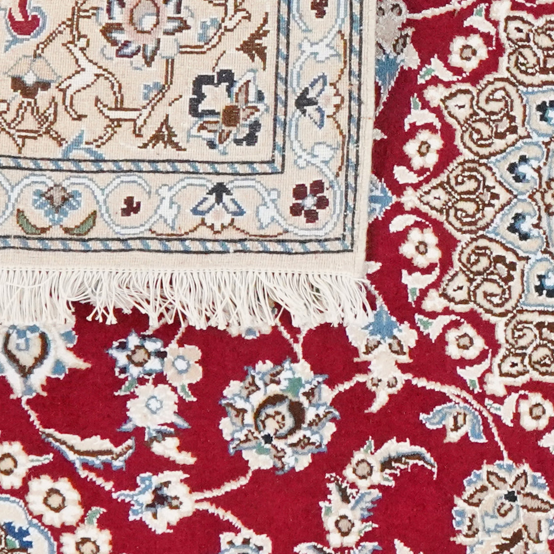 Nain 9La — Hand-knotted, 88x133 cm, Red, 100% Virgin Wool | View 6