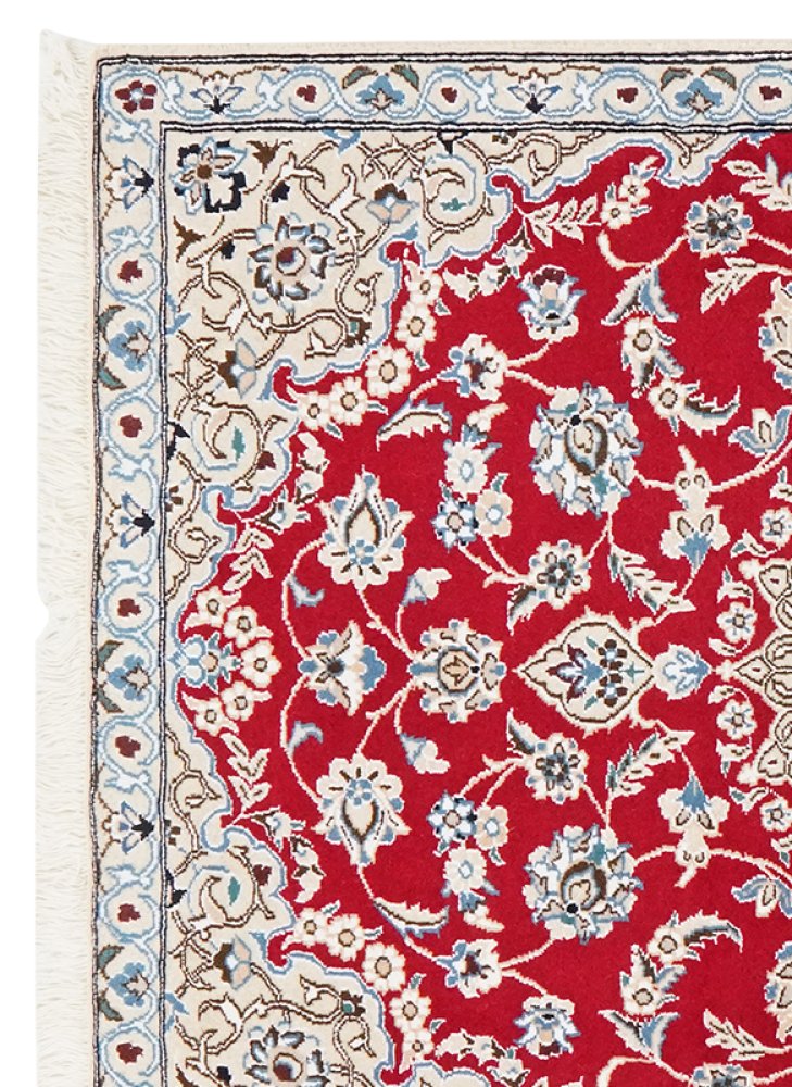 Nain 9La — Hand-knotted, 91x137 cm, Red, 100% Virgin Wool | View 3