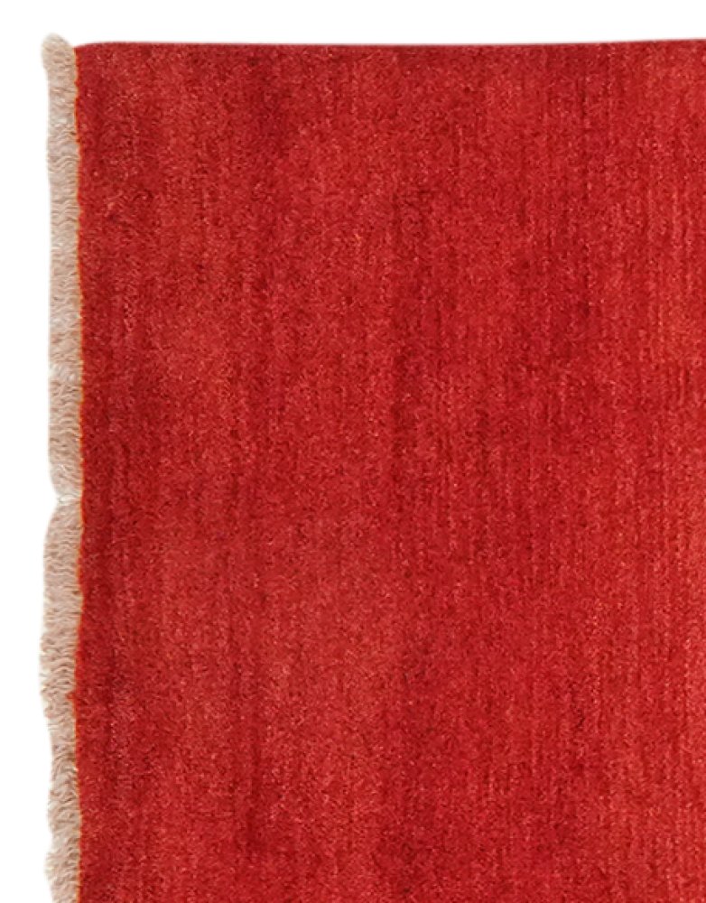 Gabbeh — Hand-knotted, 84x289 cm, Red, 100% Virgin Wool | View 3
