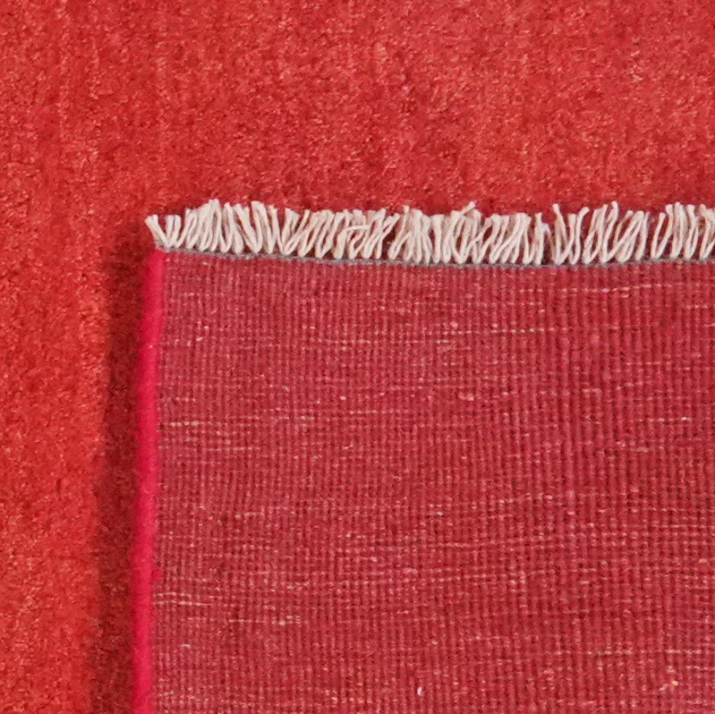 Gabbeh — Hand-knotted, 84x289 cm, Red, 100% Virgin Wool | View 6