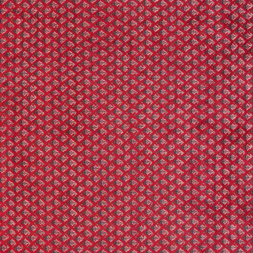Sarough — Hand-knotted, 218x315 cm, Red, 100% Virgin Wool | View 4