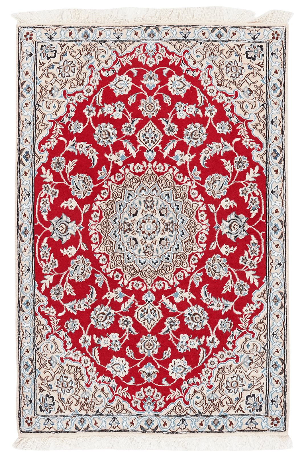 Nain 9La — Hand-knotted, 89x135 cm, Red, 100% Virgin Wool | Main view