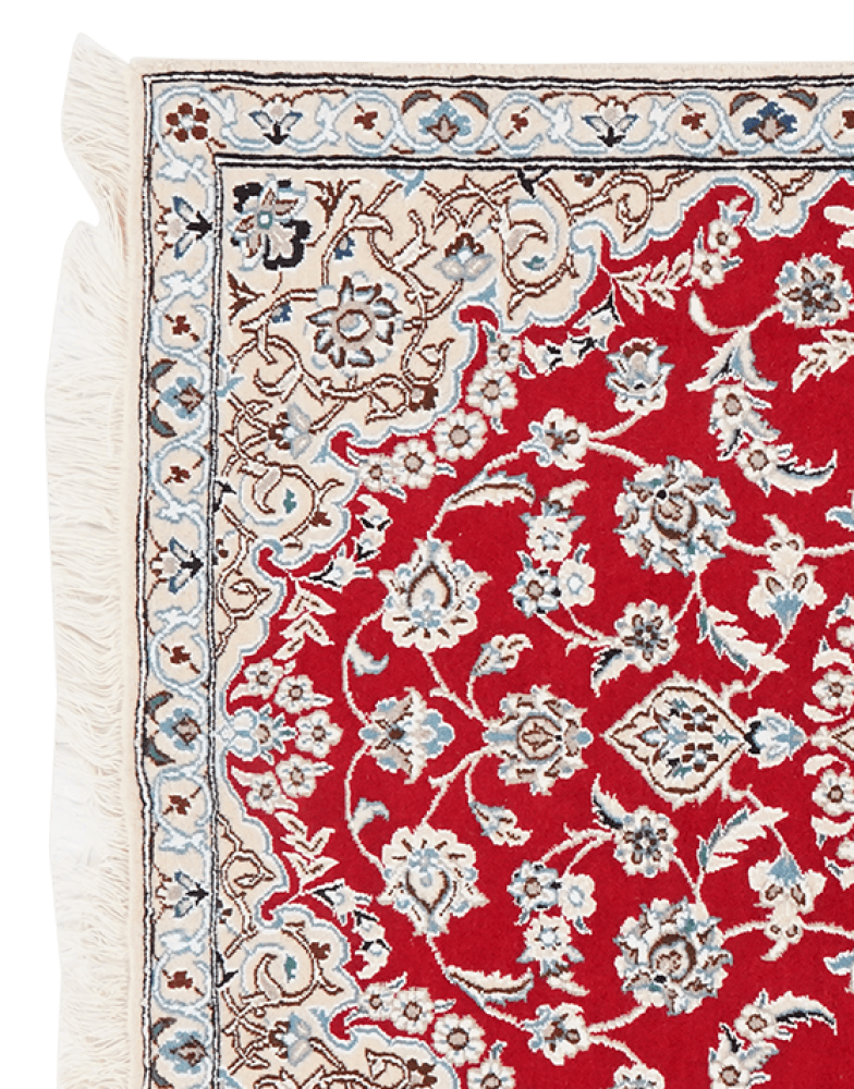 Nain 9La — Hand-knotted, 89x135 cm, Red, 100% Virgin Wool | View 3