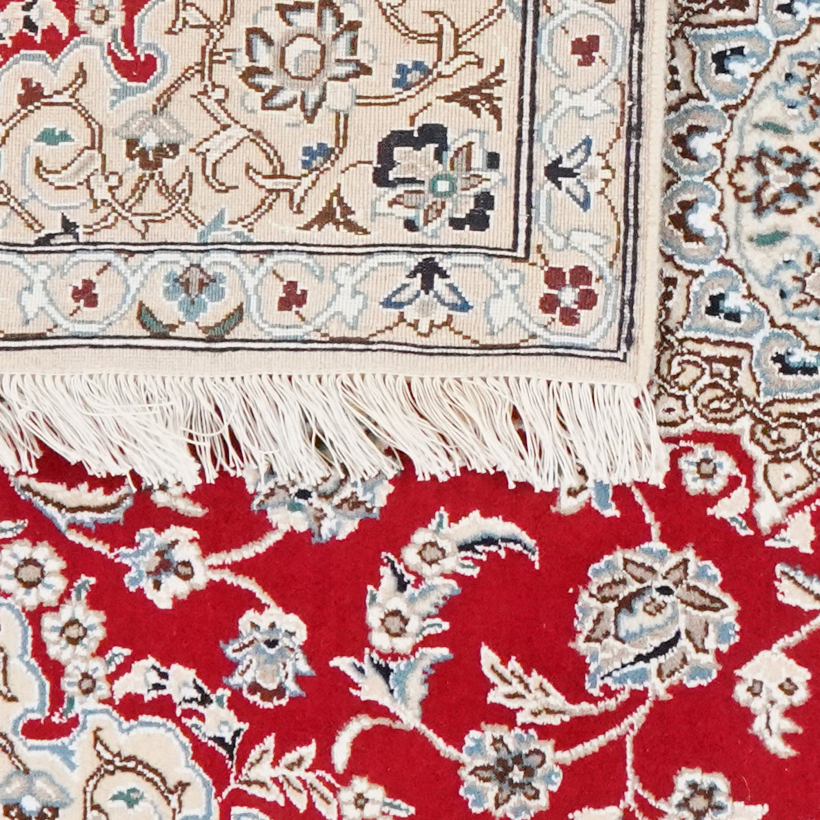 Nain 9La — Hand-knotted, 89x135 cm, Red, 100% Virgin Wool | View 6