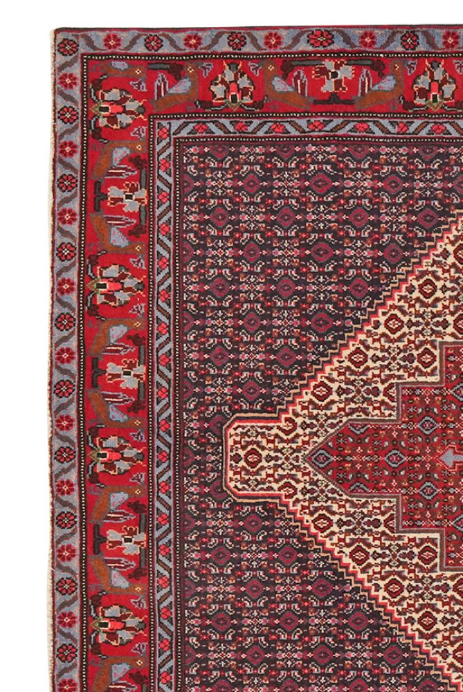 Senneh — Hand-knotted, 124x155 cm, Beige, 100% Virgin Wool | View 3