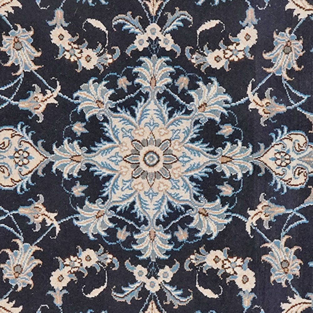 Nain 12La — Hand-knotted, 89x135 cm, Blue, 100% Virgin Wool | View 4