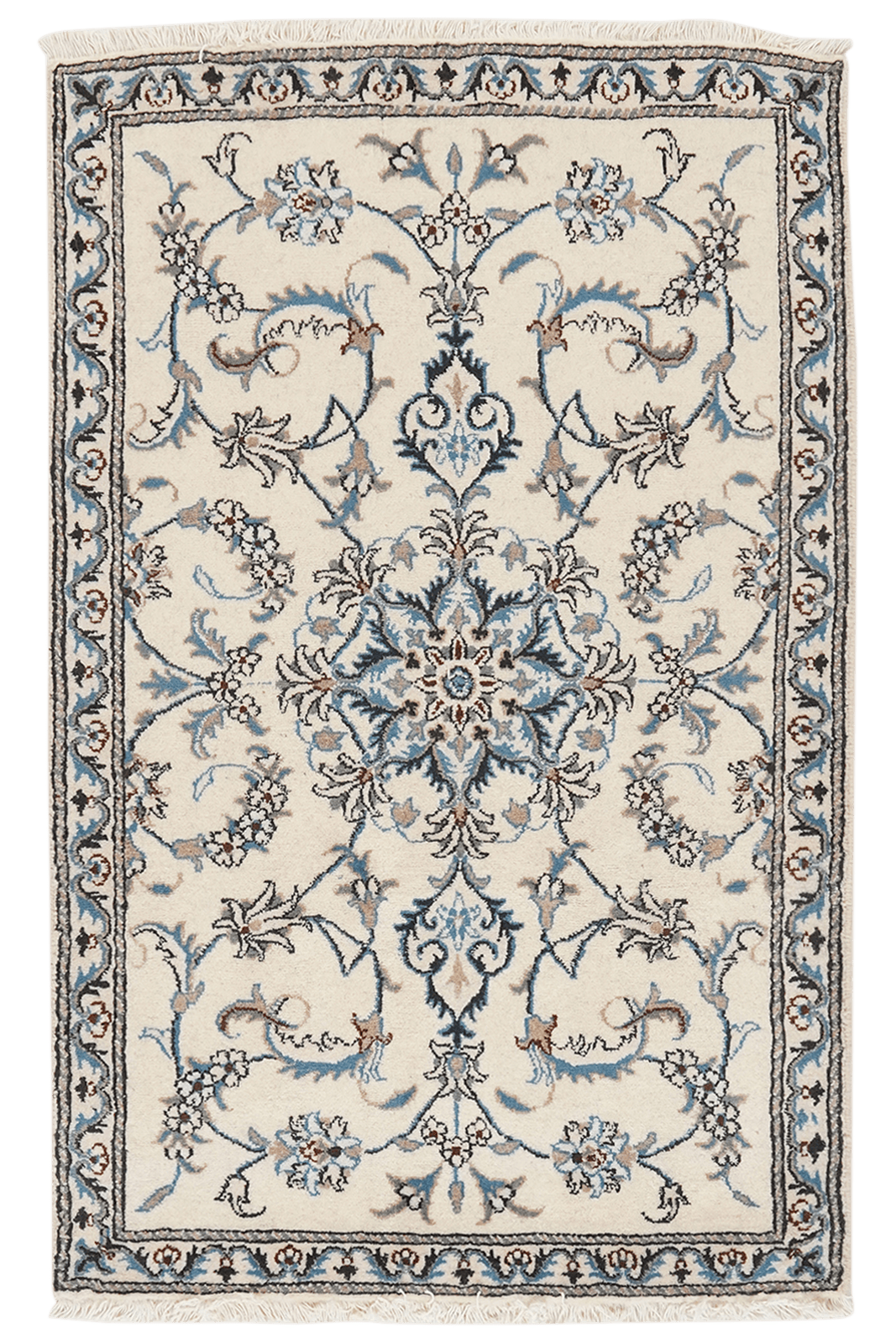 Nain 12La — Hand-knotted, 89x139 cm, Beige, 100% Virgin Wool | Main view