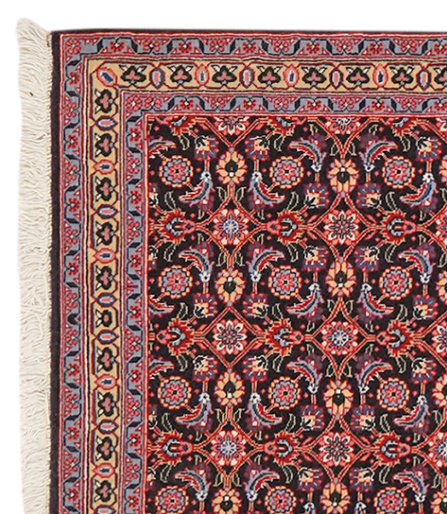 Tabriz 50 Raj — Hand-knotted, 65x195 cm, Orange, 100% Virgin Wool | View 3
