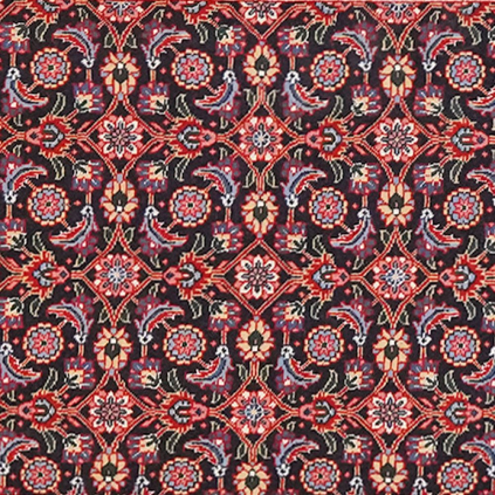 Tabriz 50 Raj — Hand-knotted, 65x195 cm, Orange, 100% Virgin Wool | View 4