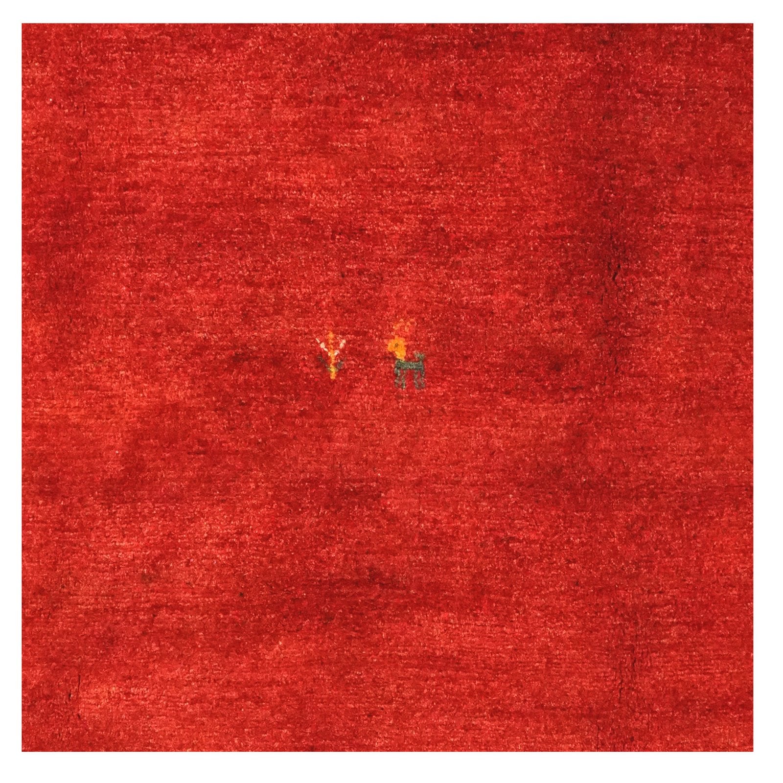 Gabbeh — Hand-knotted, 177x249 cm, Red, 100% Virgin Wool | View 4