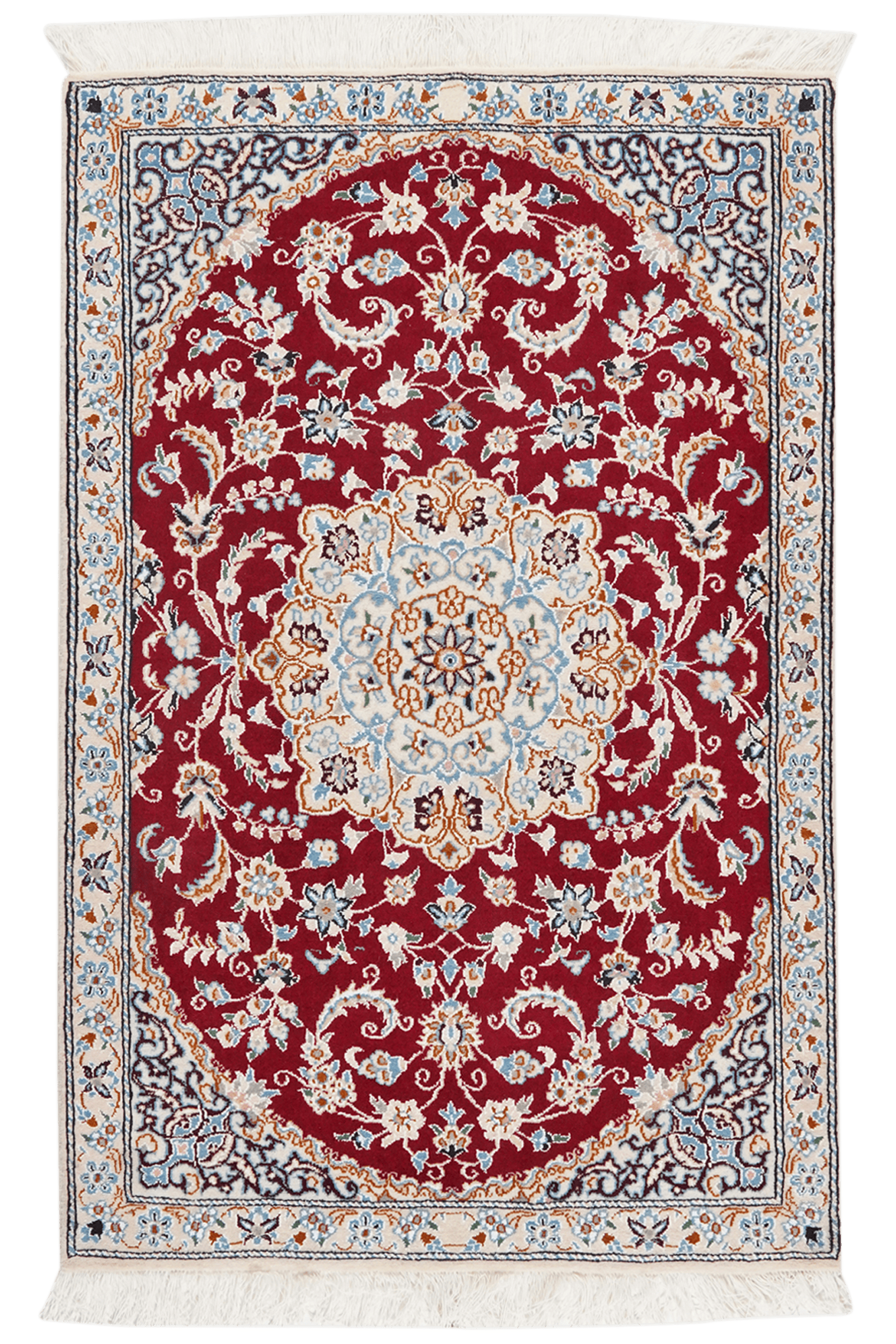 Nain 9La — Hand-knotted, 88x134 cm, Red, 100% Virgin Wool | Main view
