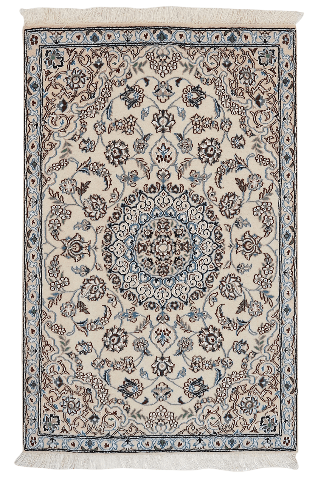Nain 9La — Hand-knotted, 88x138 cm, Beige, 100% Virgin Wool | Main view