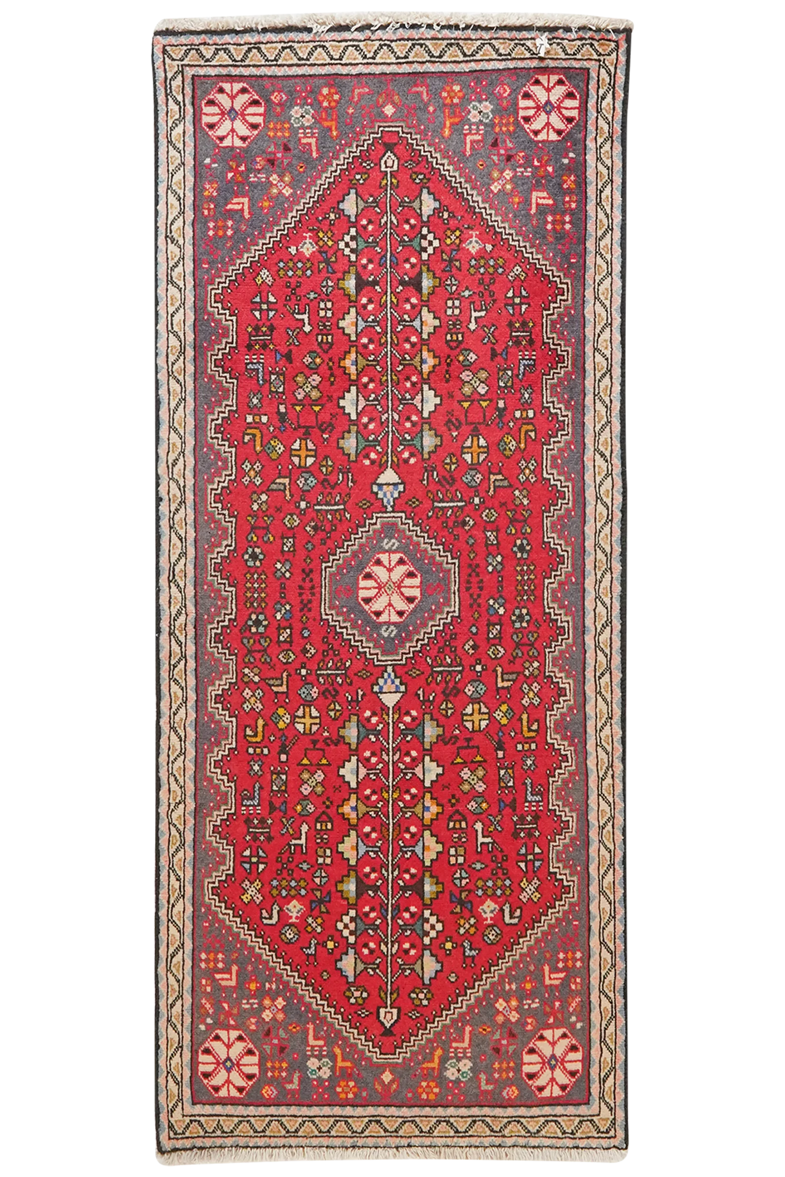 Abadeh — Handgefertigt, 147x62 cm, Beige, 100% Virgin Wool | Main view