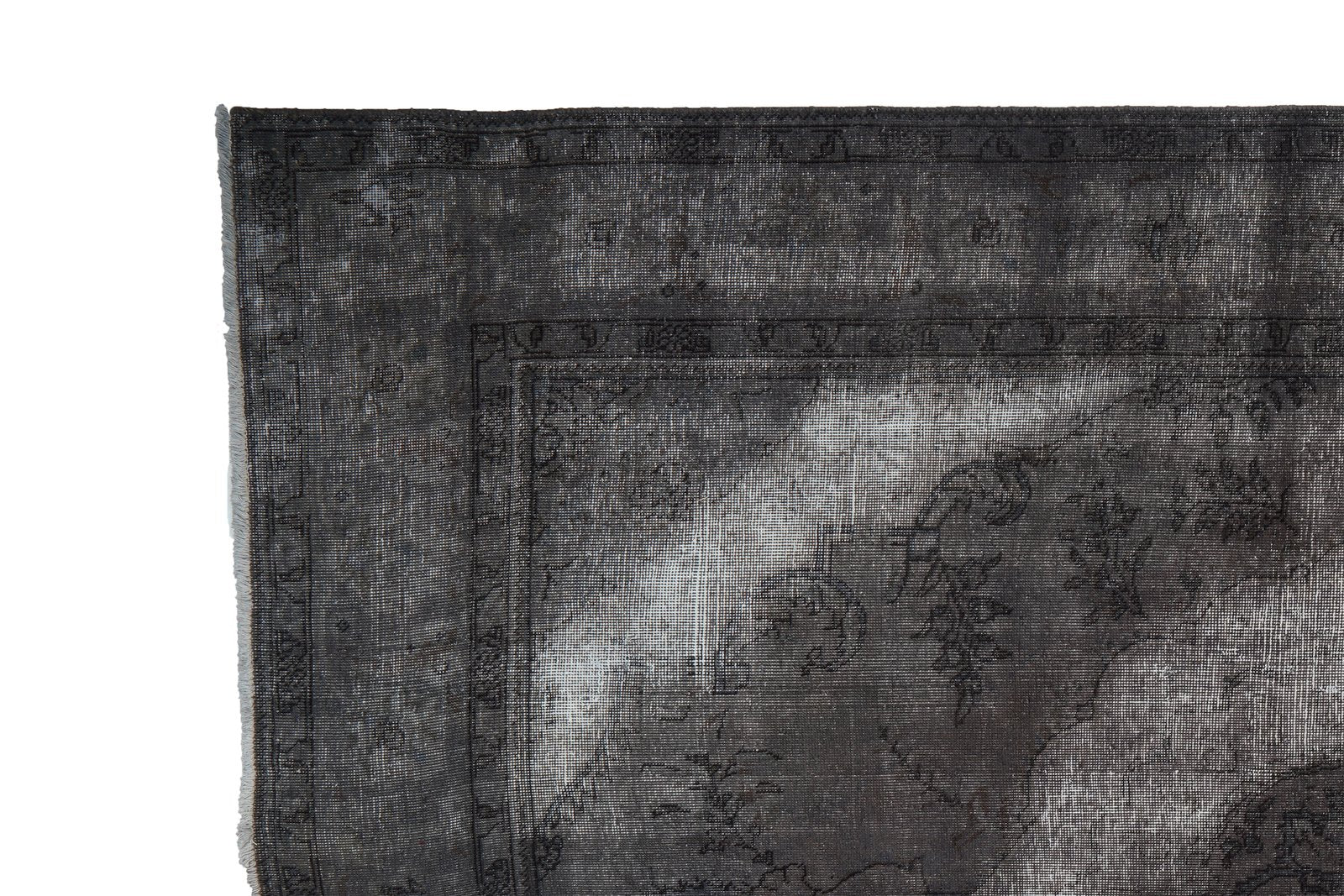 Vintage — Hand-knotted, 204x294 cm, Grey, 100% Virgin Wool | View 3