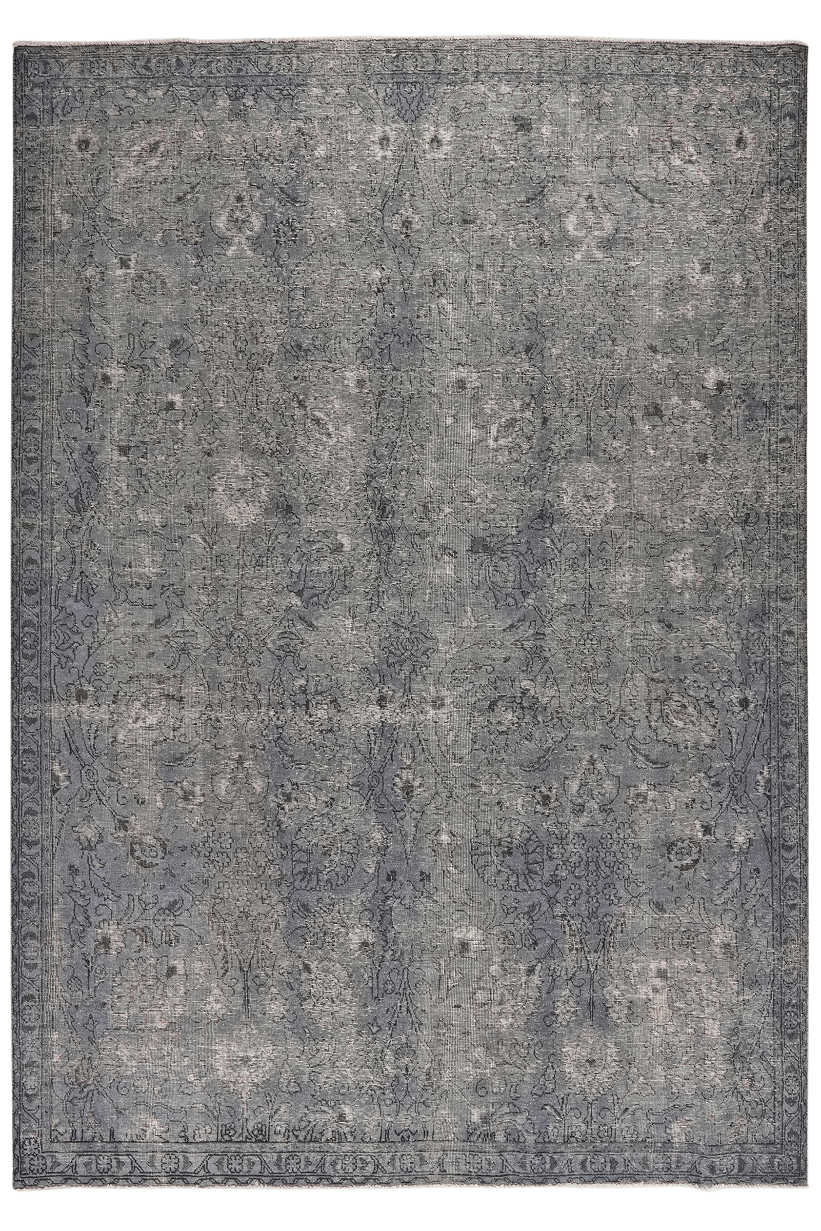 Vintage — Hand-knotted, 226x322 cm, Blue, 100% Virgin Wool | Main view