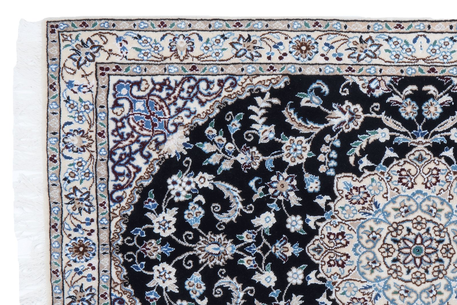 Nain 9La — Hand-knotted, 100x158 cm, Blue, 100% Virgin Wool | View 3