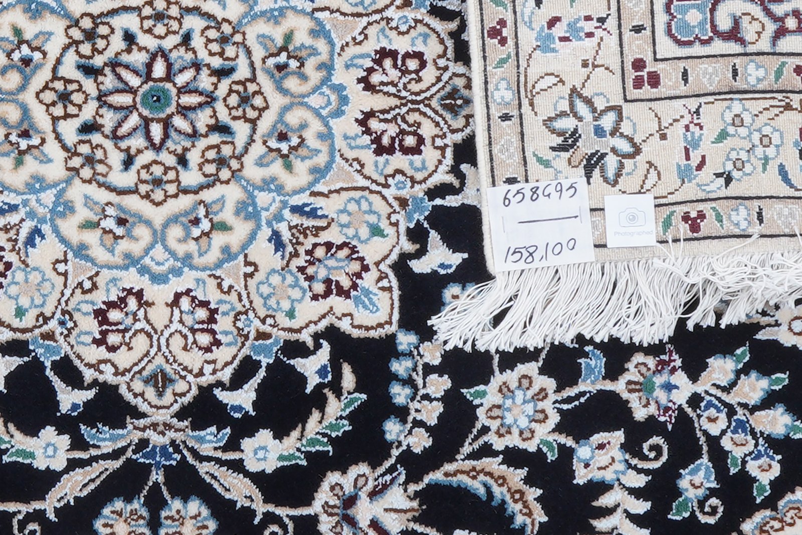 Nain 9La — Hand-knotted, 100x158 cm, Blue, 100% Virgin Wool | View 5