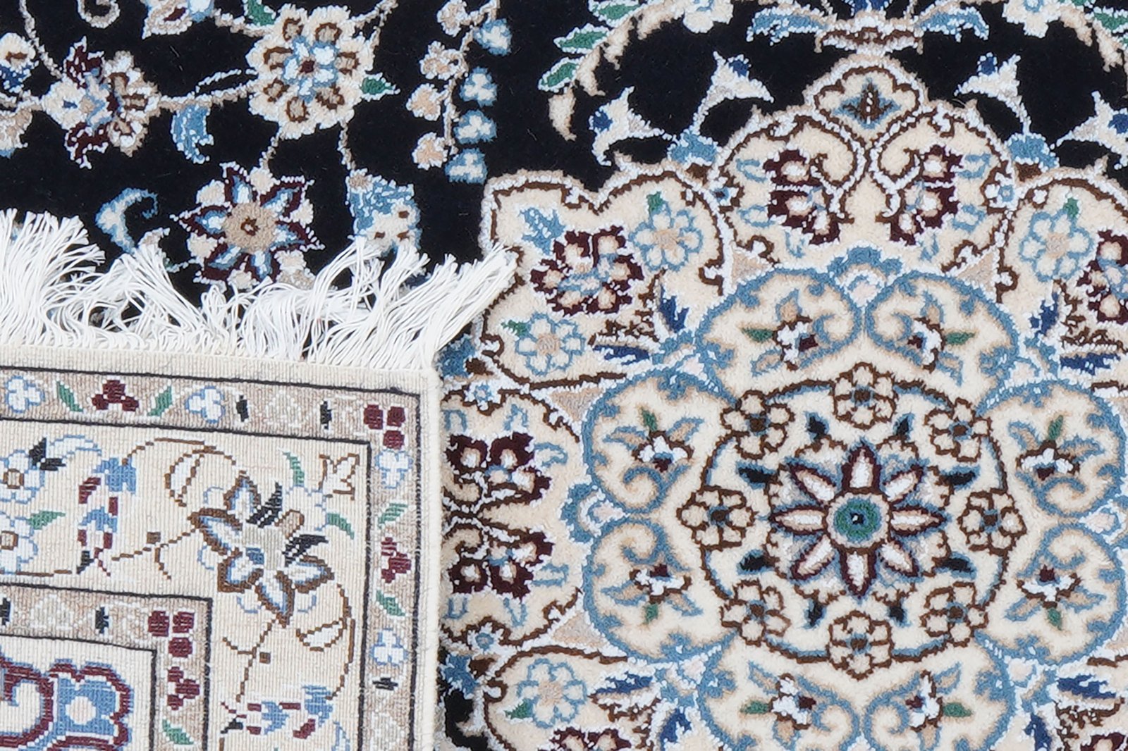 Nain 9La — Hand-knotted, 100x158 cm, Blue, 100% Virgin Wool | View 6