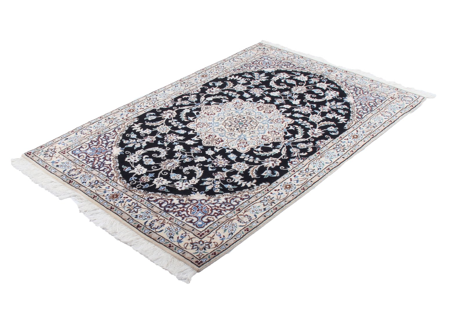 Nain 9La — Hand-knotted, 100x158 cm, Blue, 100% Virgin Wool | View 8