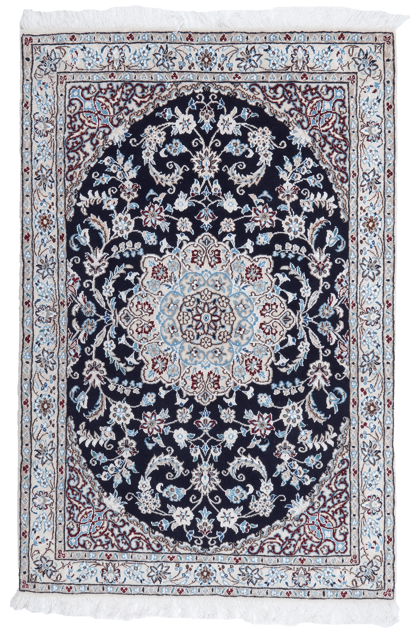 Nain 9La — Hand-knotted, 98x149 cm, Blue, 100% Virgin Wool | Main view