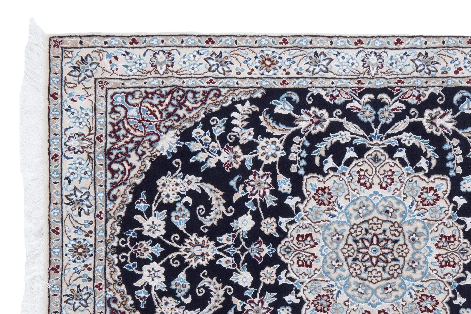 Nain 9La — Hand-knotted, 98x149 cm, Blue, 100% Virgin Wool | View 3