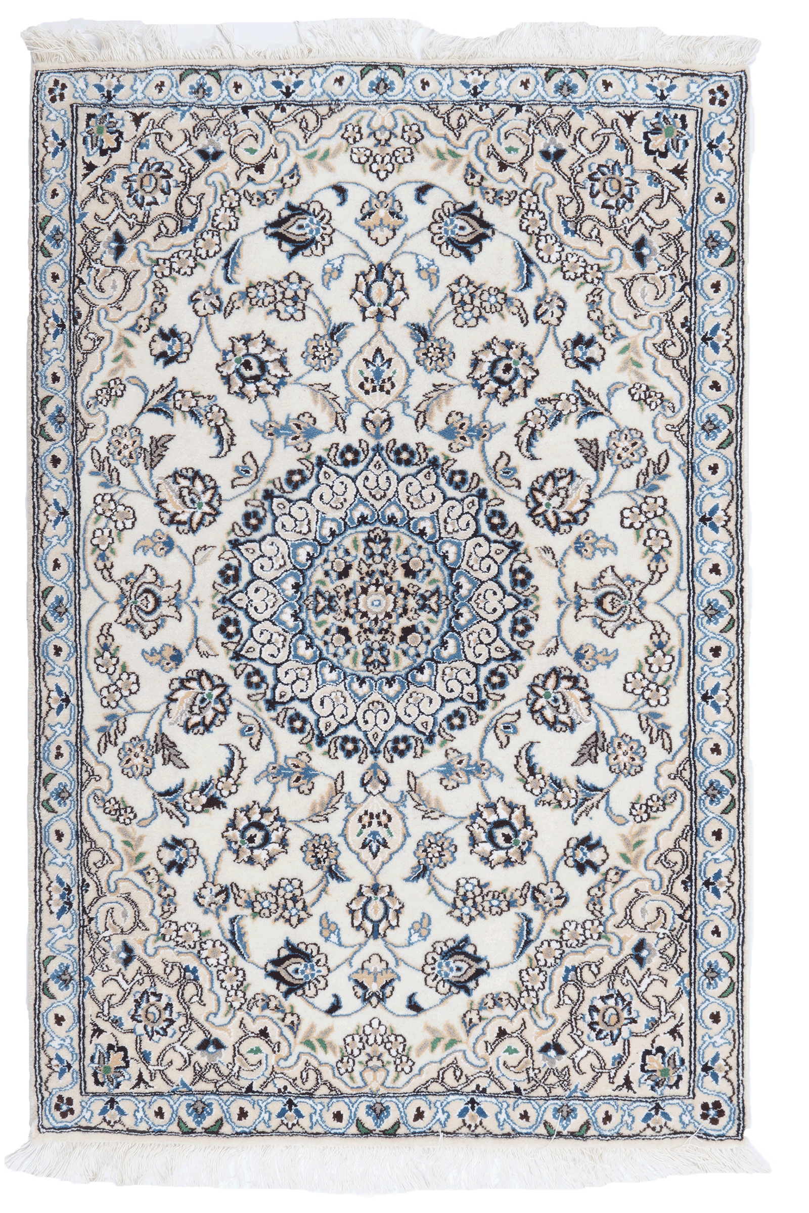 Nain 9La — Handgefertigt, 136x89 cm, Beige, 100% Virgin Wool | Main view
