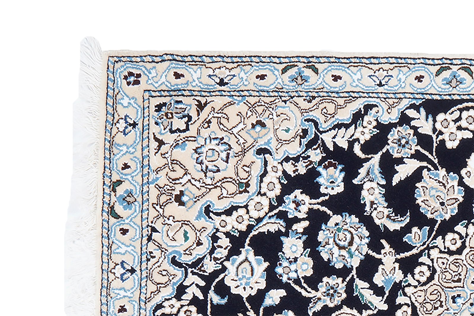 Nain 9La — Hand-knotted, 88x132 cm, Blue, 100% Virgin Wool | View 3