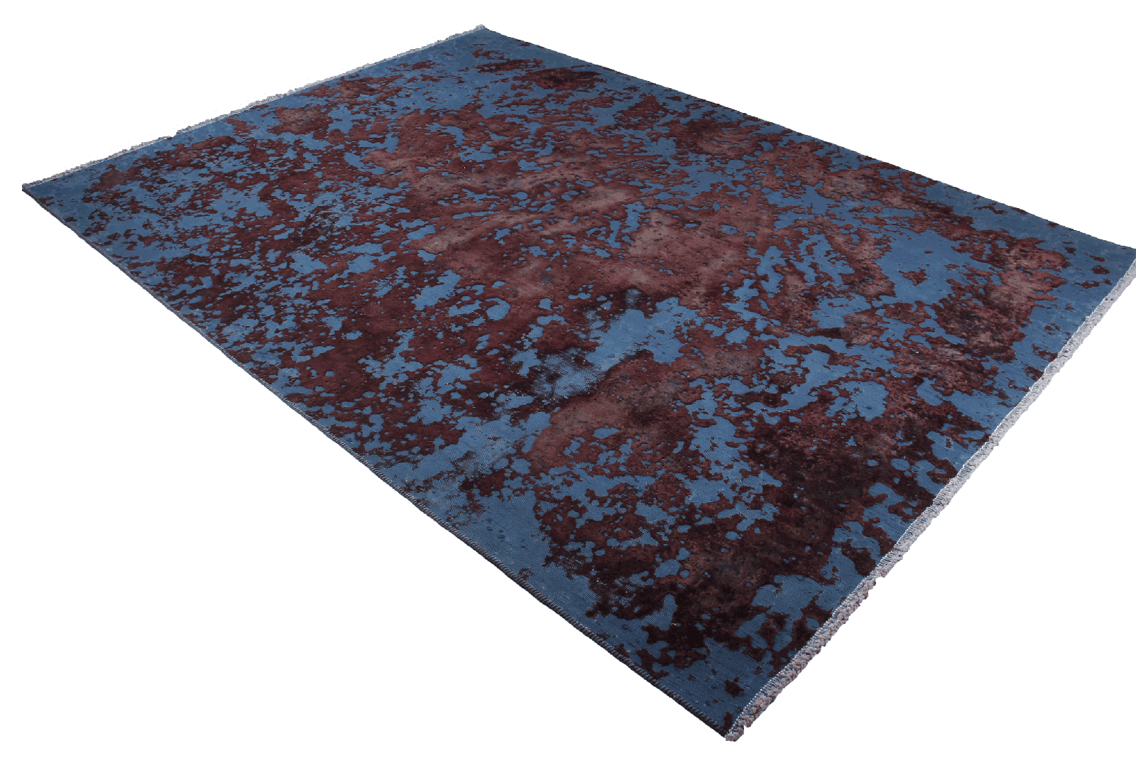 Vintage — Hand-knotted, 205x283 cm, Blue, 100% Virgin Wool | View 4