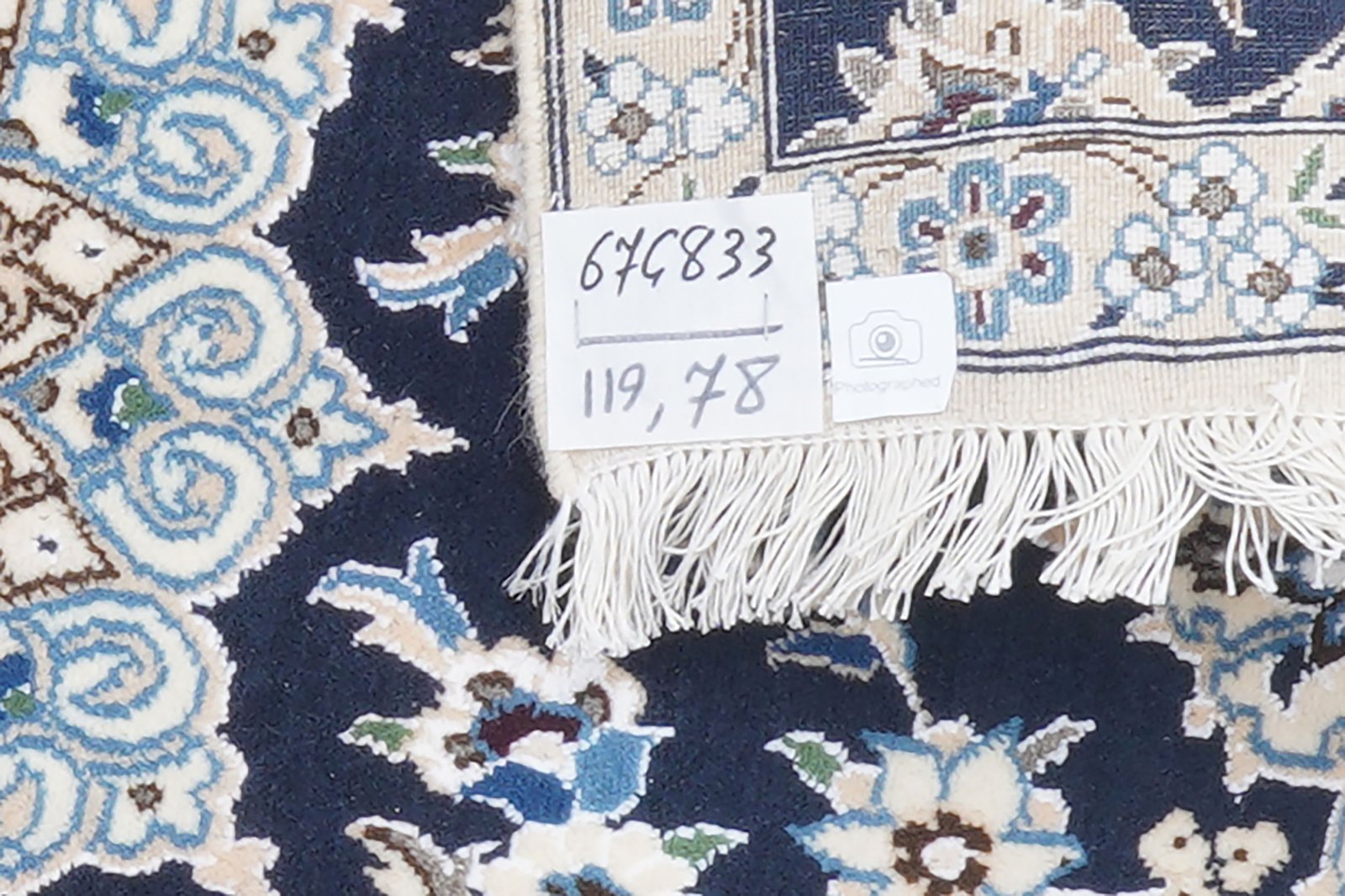 Nain 9La — Hand-knotted, 78x119 cm, Blue, 100% Virgin Wool | View 5