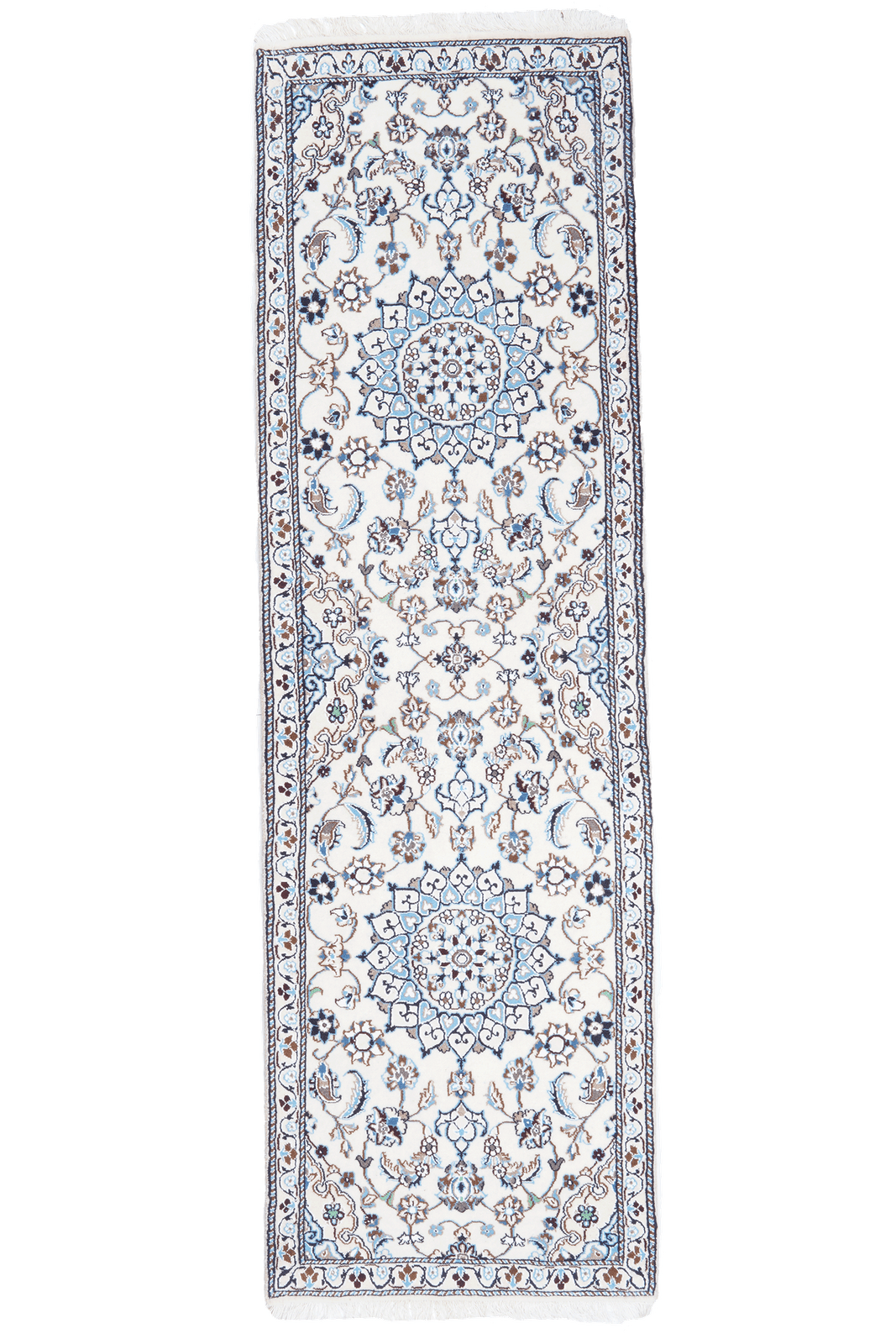 Nain 9La — Hand-knotted, 60x199 cm, Beige, 100% Virgin Wool | Main view