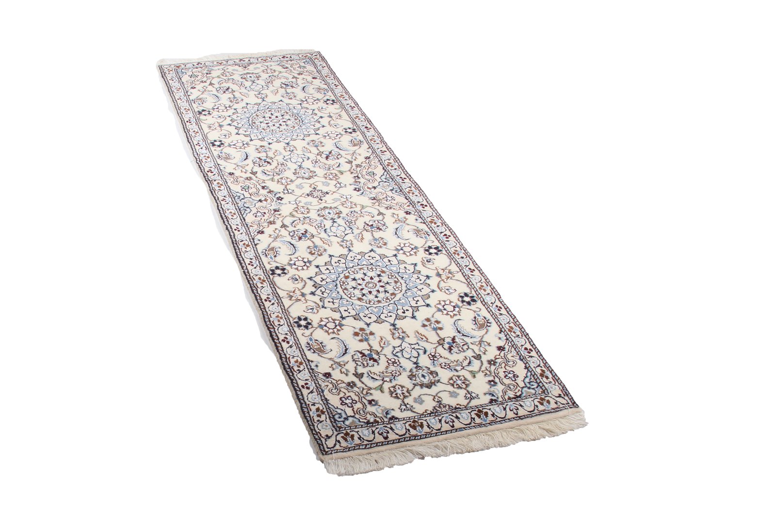 Nain 9La — Hand-knotted, 60x199 cm, Beige, 100% Virgin Wool | View 8