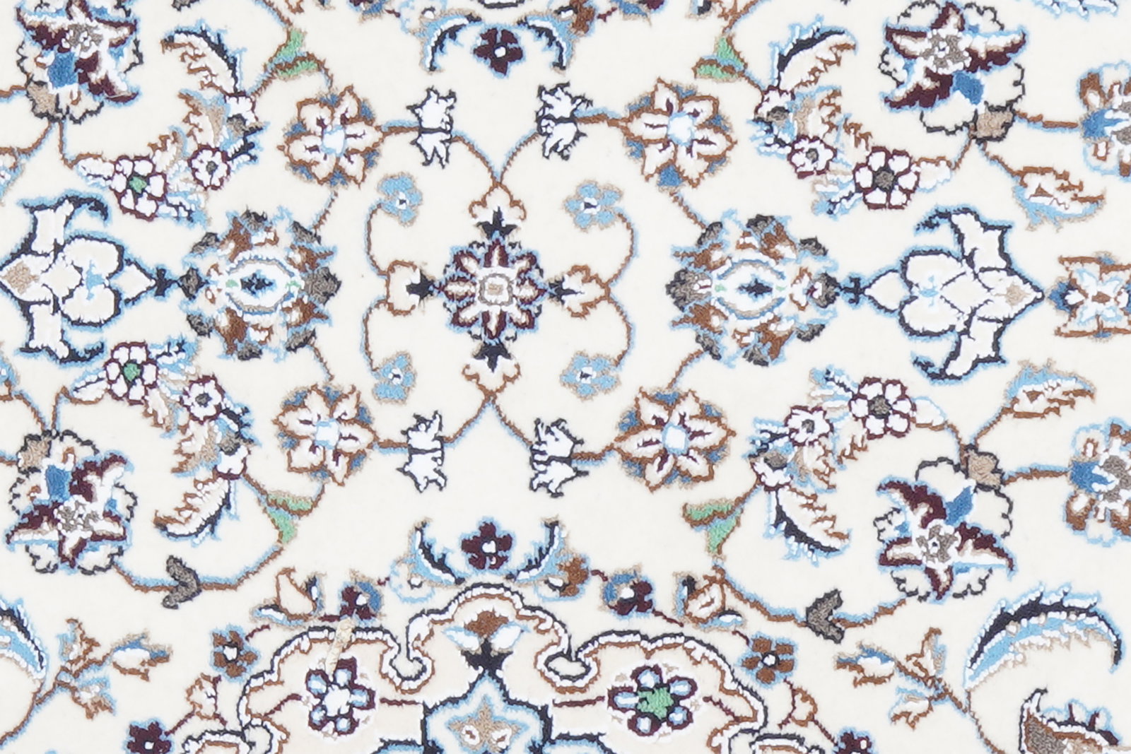 Nain 9La — Handgefertigt, 199x60 cm, Beige,blau, 100% Virgin Wool | View 5