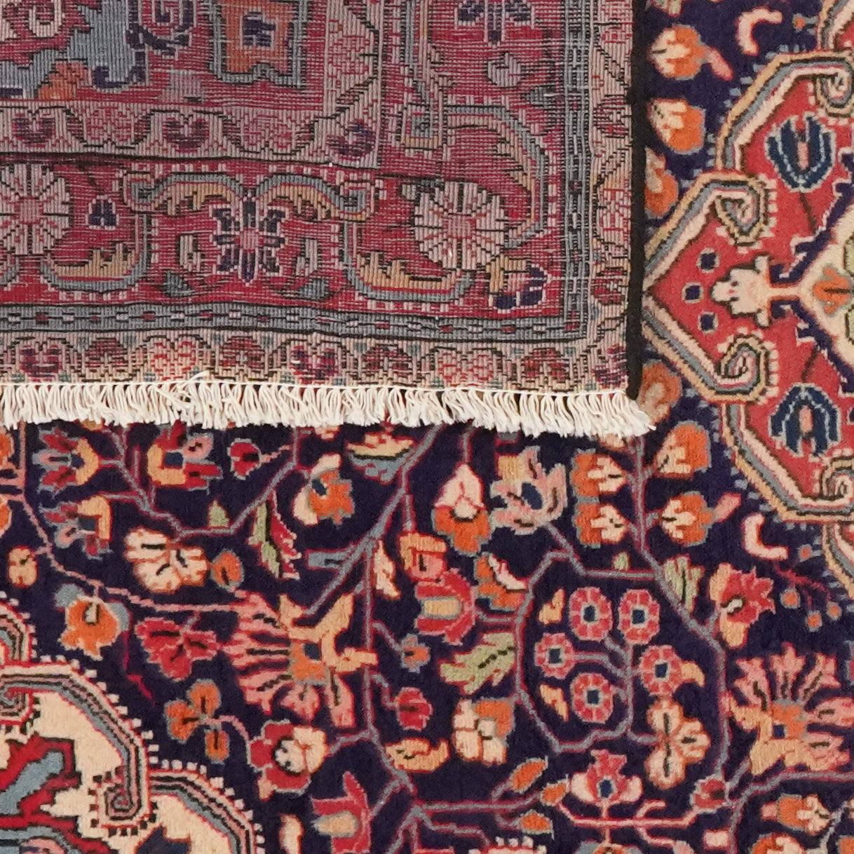 Mahal — Hand-knotted, 105x161 cm, Blue, 100% Virgin Wool | View 6
