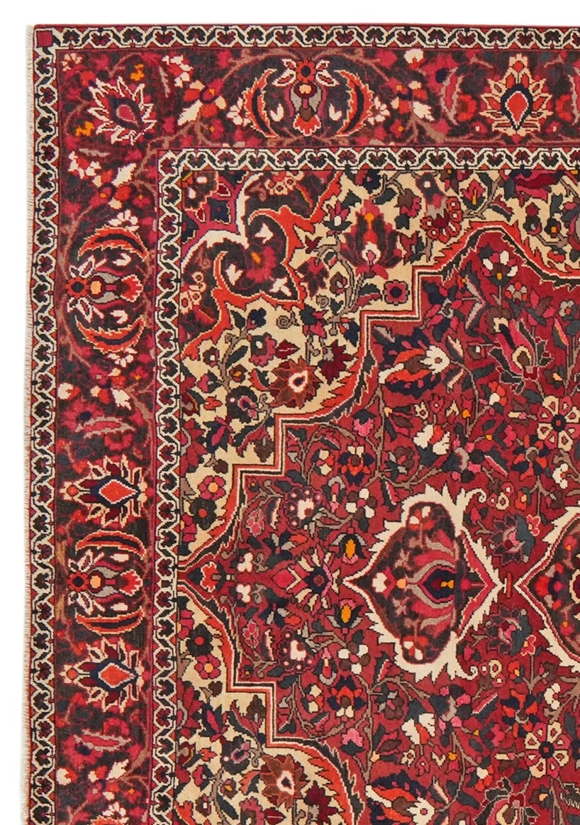 Bakhtiar — Hand-knotted, 202x297 cm, Red, 100% Virgin Wool | View 3