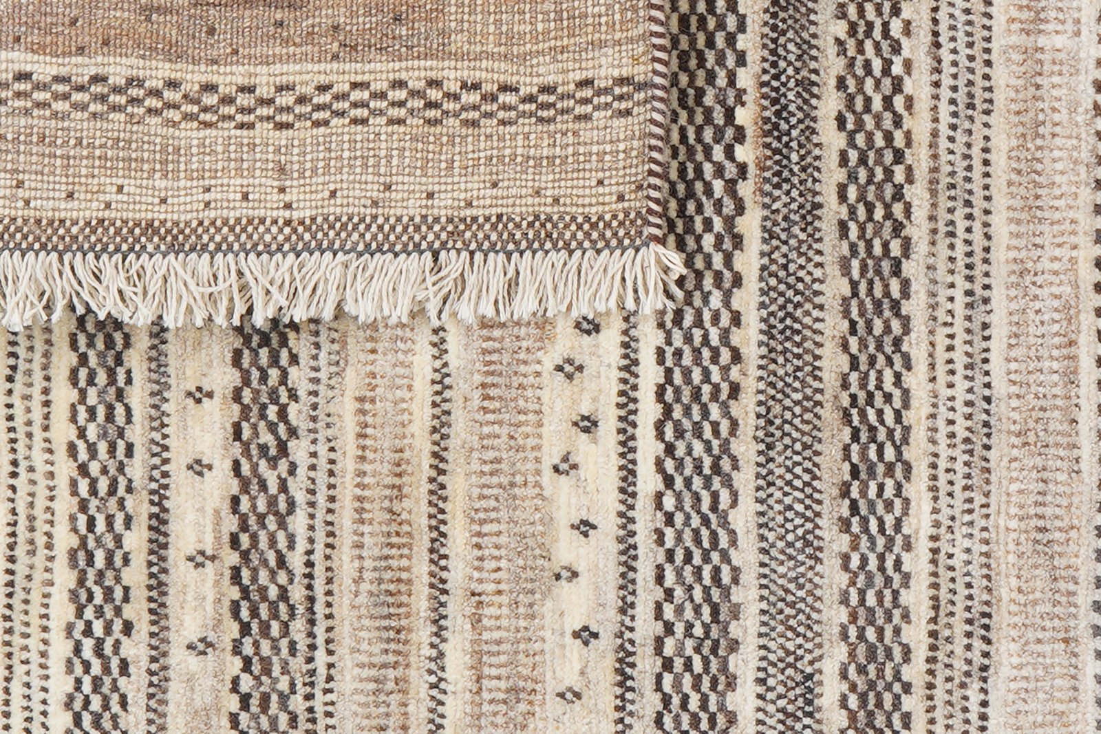 Rizbaf — Hand-knotted, 104x158 cm, Beige, 100% Virgin Wool | View 6
