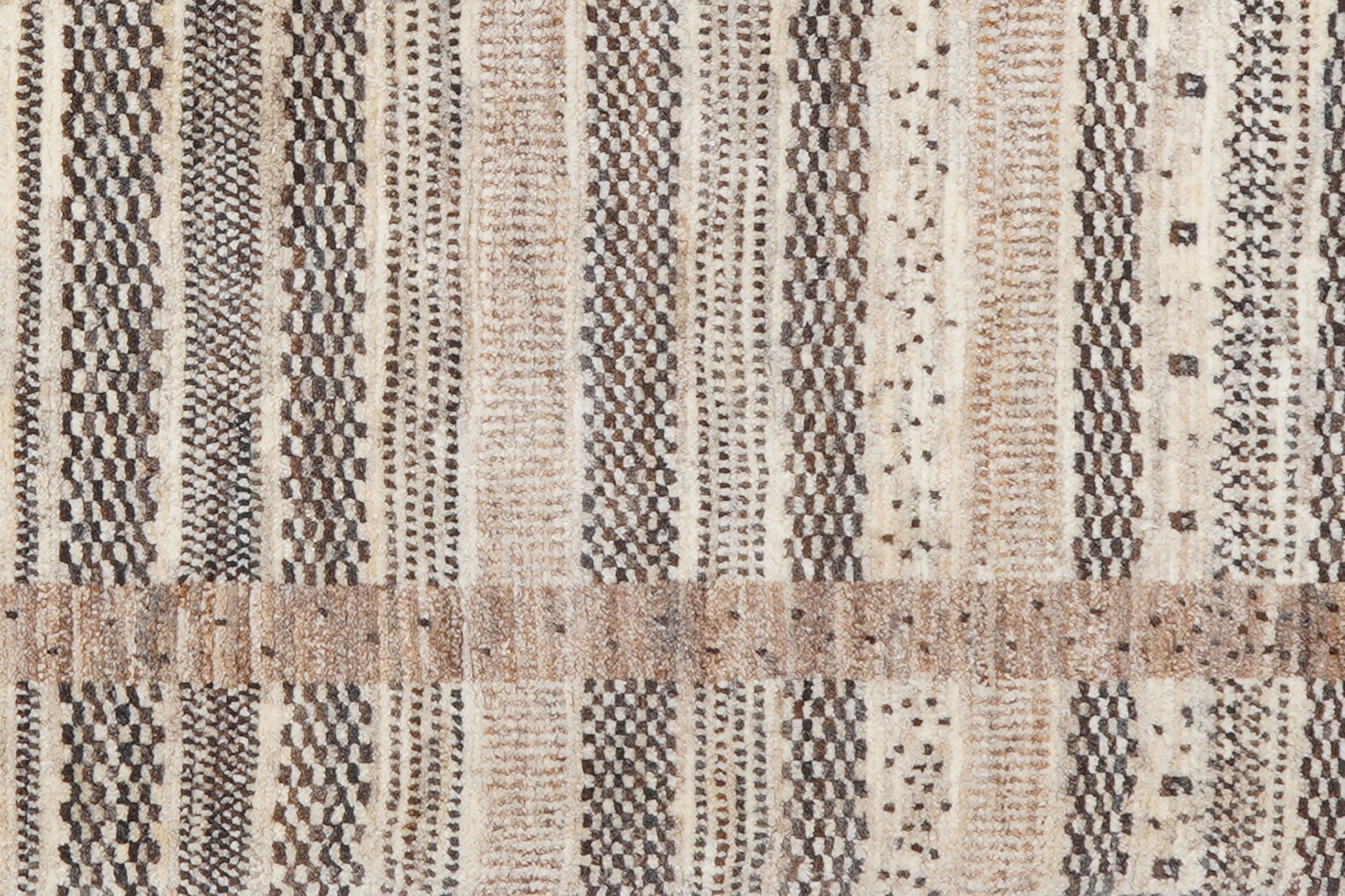 Rizbaf — Hand-knotted, 104x158 cm, Beige, 100% Virgin Wool | View 8