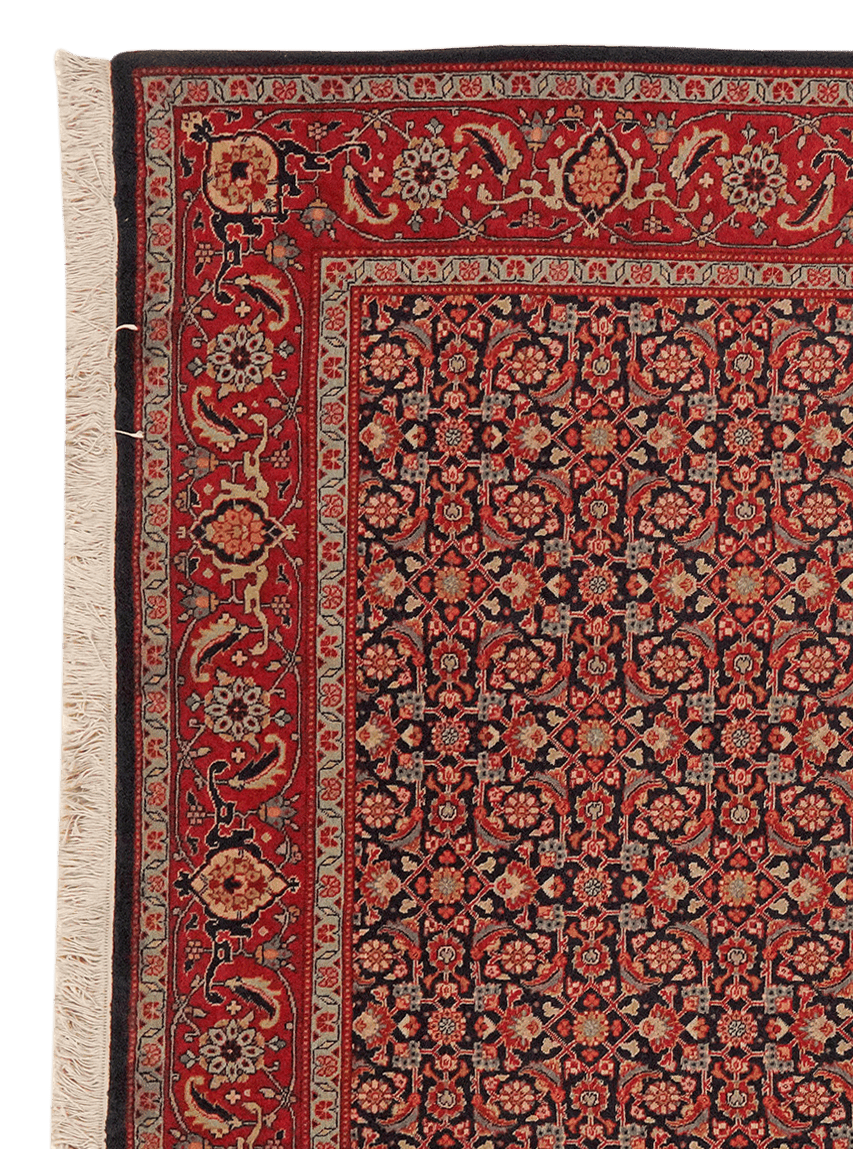 Tabriz 40 Raj — Hand-knotted, 197x200 cm, Blue, 100% Virgin Wool | View 3