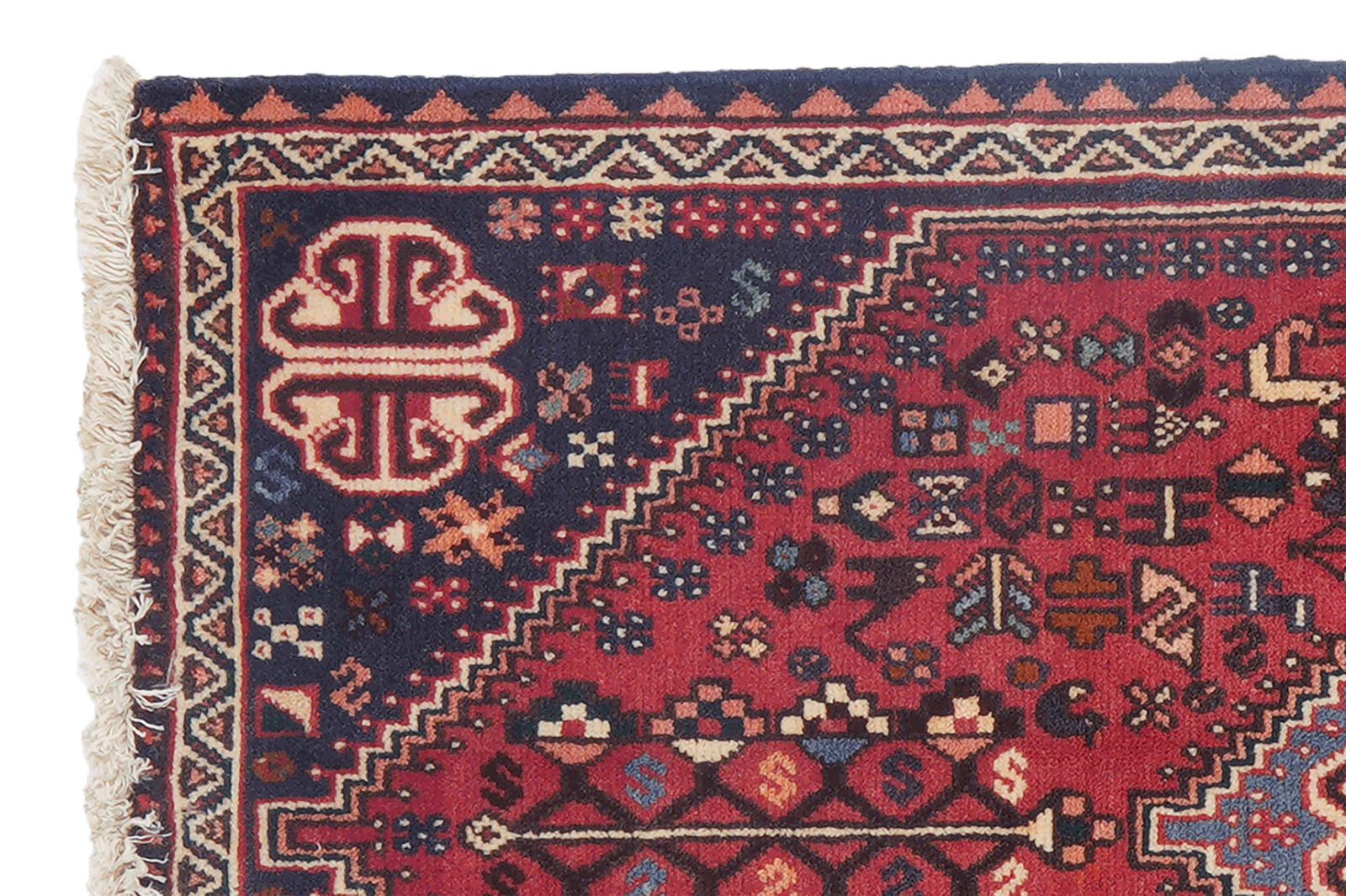 Abadeh — Handgefertigt, 99x59 cm, Beige, 100% Virgin Wool | View 4