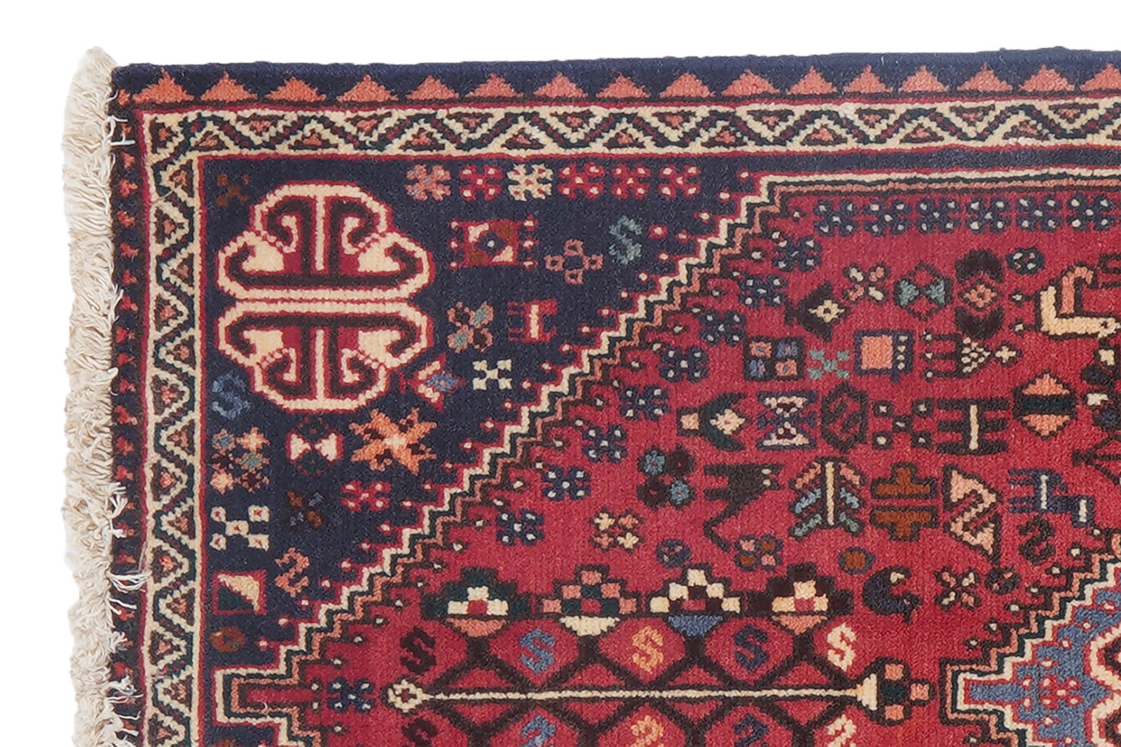 Abadeh — Hand-knotted, 59x99 cm, Red, 100% Virgin Wool | View 3