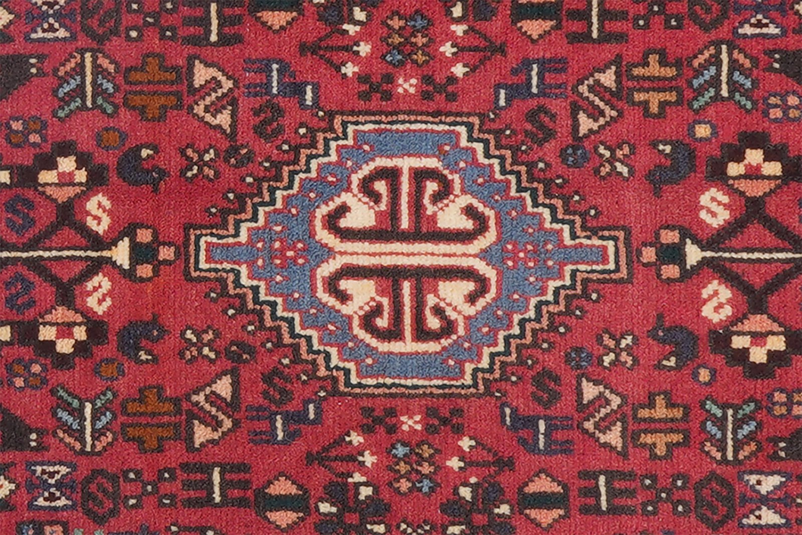 Abadeh — Hand-knotted, 59x99 cm, Red, 100% Virgin Wool | View 6