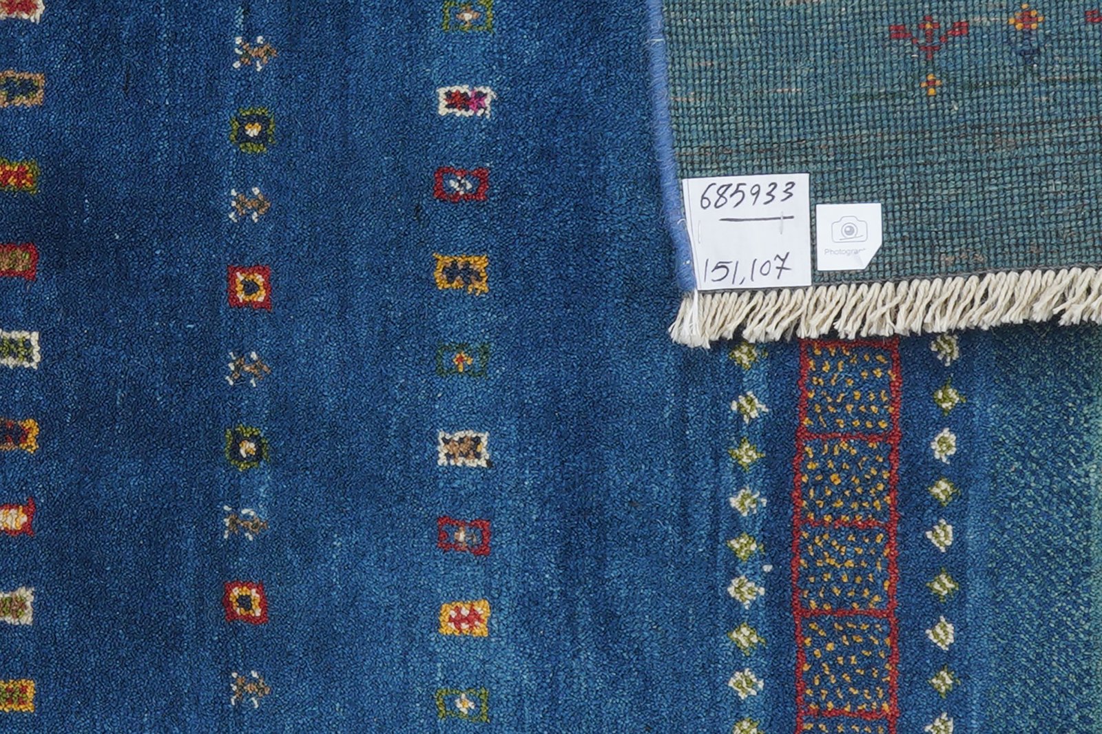 Gabbeh Sonnat — Hand-knotted, 107x151 cm, Multicolor, 100% Virgin Wool | View 6