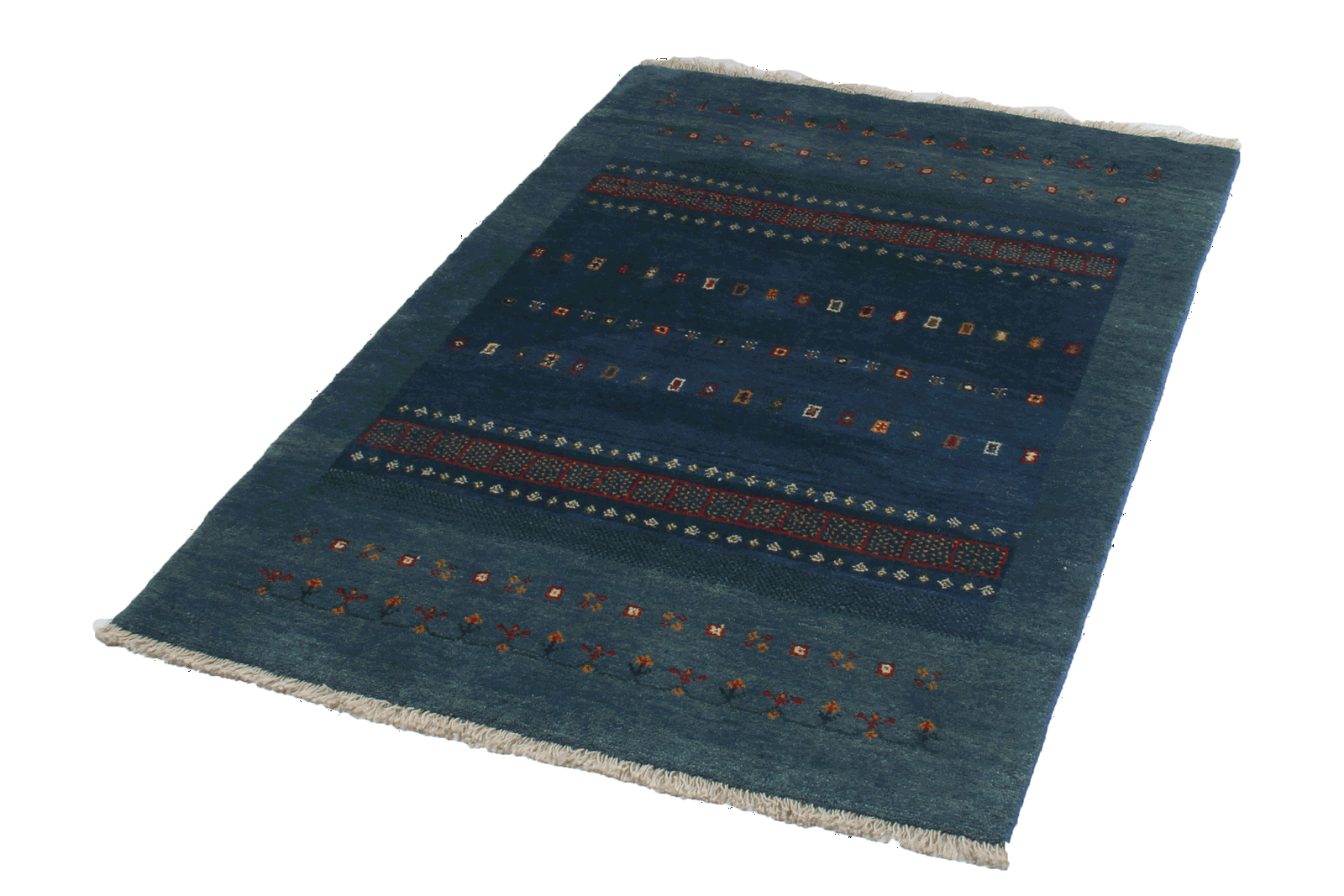 Gabbeh Sonnat — Handgefertigt, 151x107 cm, Blau, 100% Virgin Wool | View 5