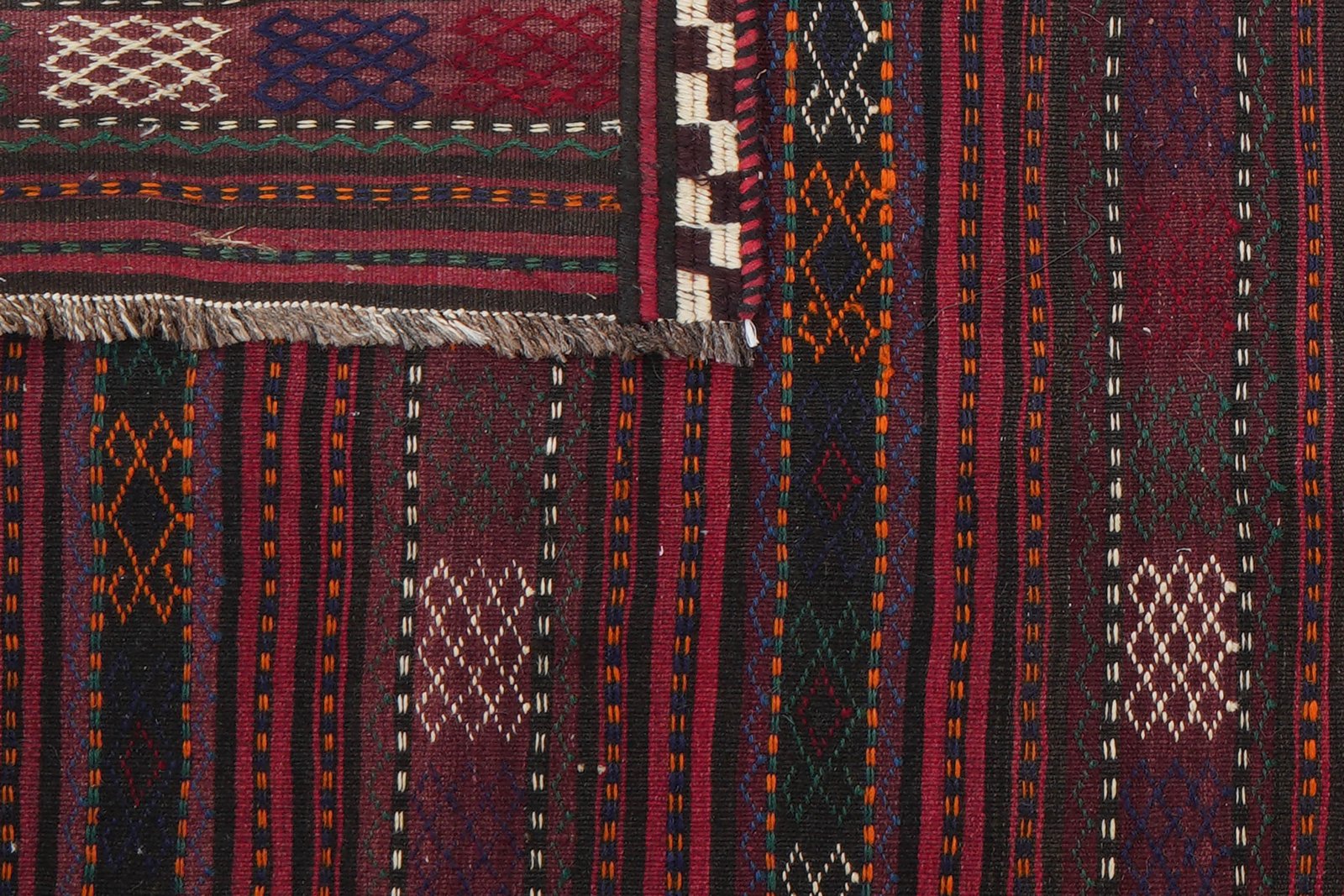 Kelim Kordi Old — Handmade, 132x246 cm, Multicolor, 100% Virgin Wool | View 6