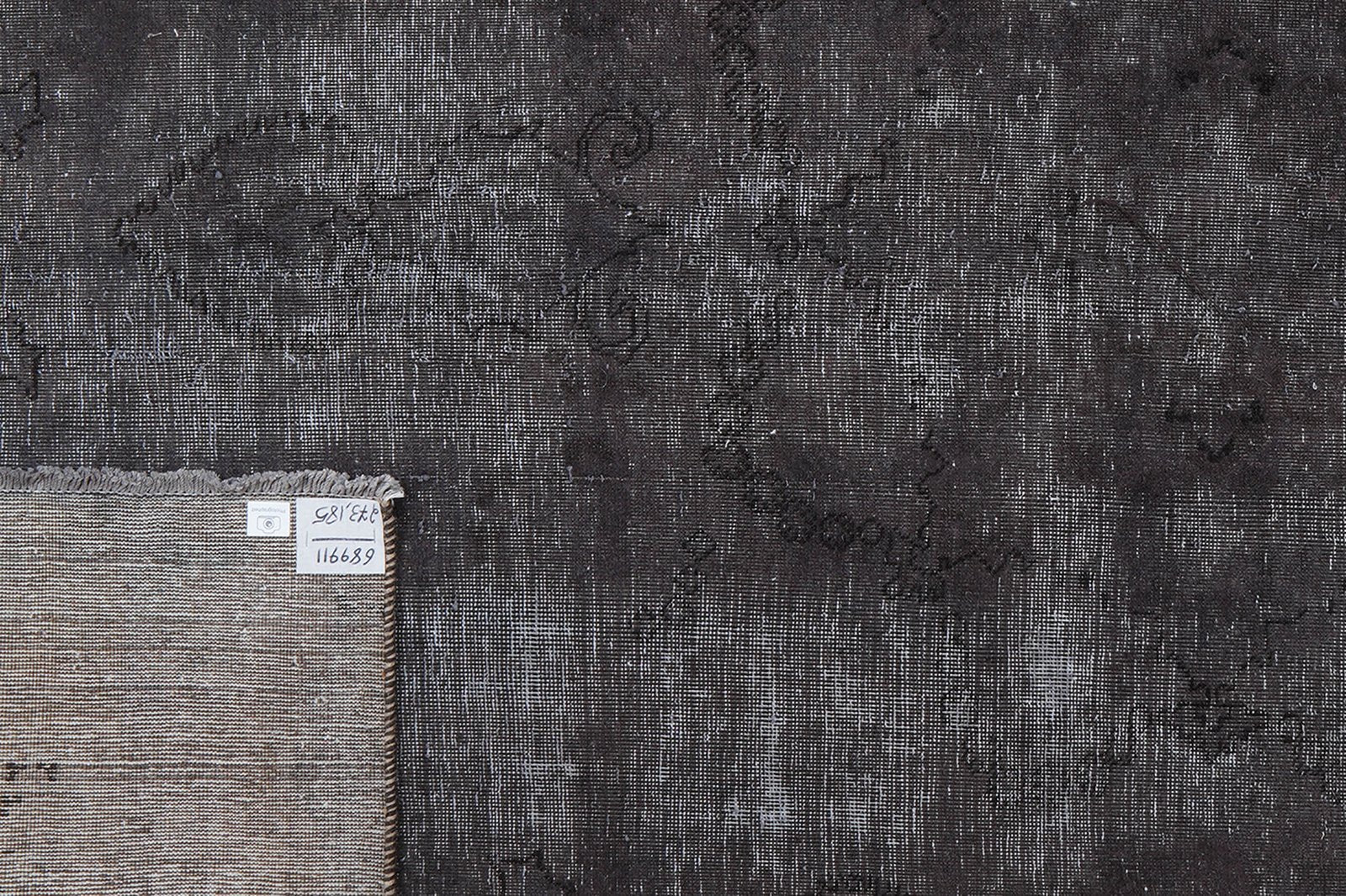 Vintage — Hand-knotted, 185x273 cm, Grey, 100% Virgin Wool | View 5
