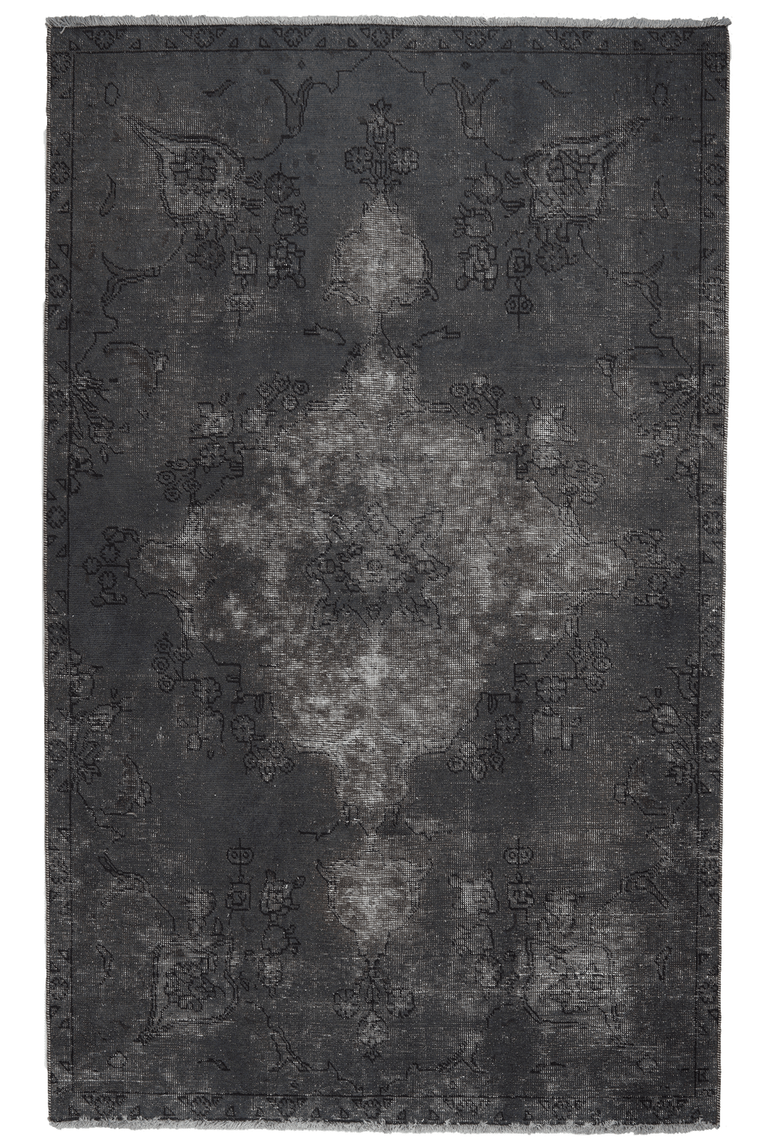 Vintage — Hand-knotted, 153x248 cm, Grey, 100% Virgin Wool | Main view