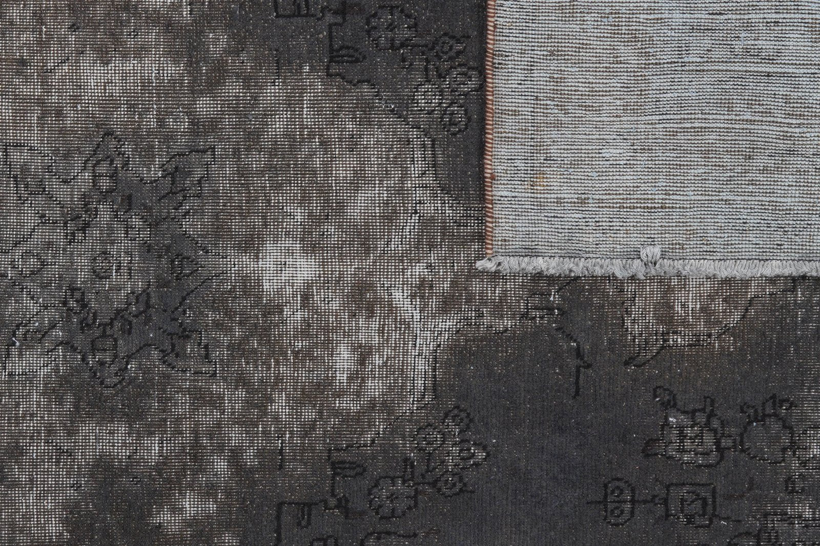Vintage — Hand-knotted, 153x248 cm, Grey, 100% Virgin Wool | View 6